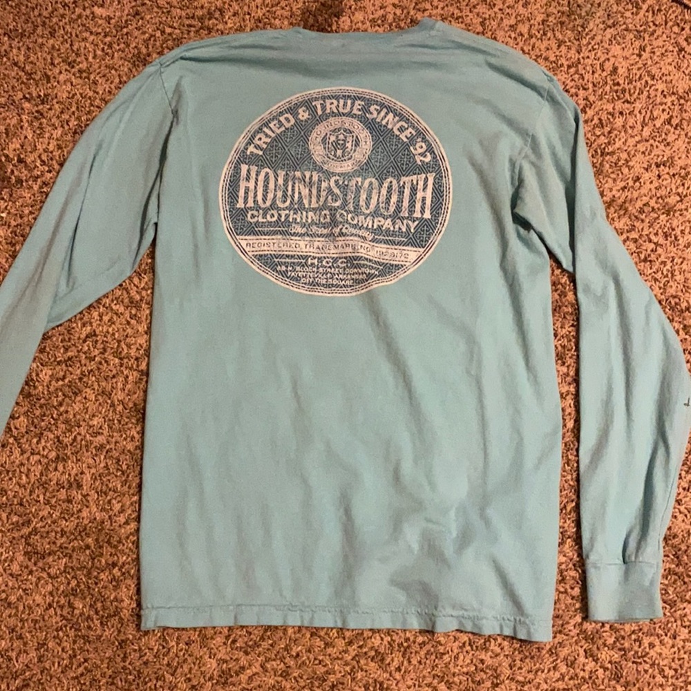 Houndstooth long sleeve shirt